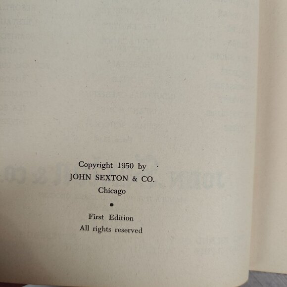 The Sexton Cookbook 1950 First Edition Hardcover Vintage Local Recipes - Picture 4 of 8